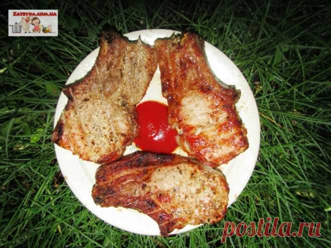 Свиная корейка на гриле без маринования — Кулинарная книга - рецепты с фото