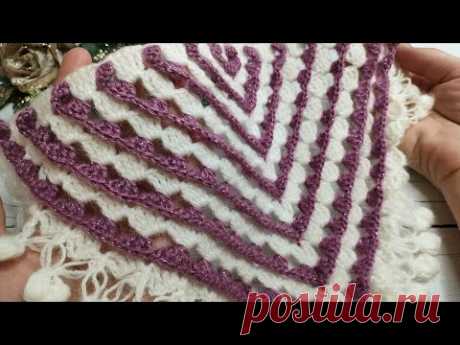 Такую ШАЛЬ Вы точно не вязали ✨ Crochet shawl ✨