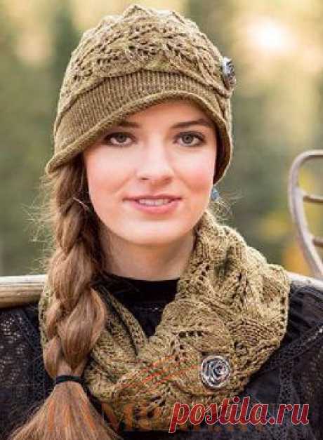 Шляпка-клош с шарфом из Виргинии