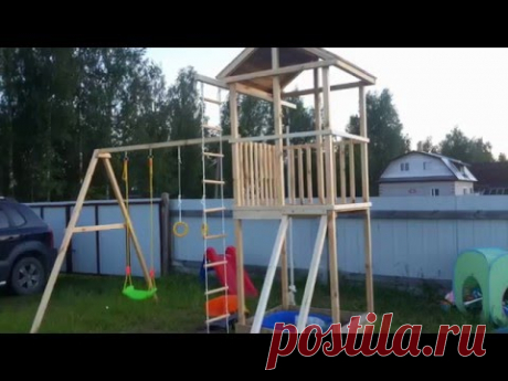 Детская площадка на даче своими руками / Outdoor playground for kids