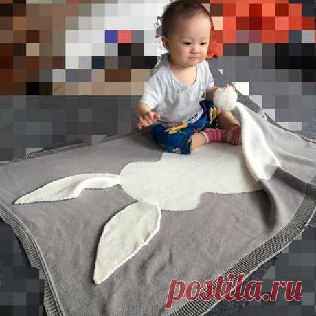 детское одеяло Picture - More Detailed Picture about 75*110cm Baby Blanket Kids Autumn Rabbit Knitted Blanket Child Warm Bunny Swadding Bedding Blanket Photography Stroller Bags Picture in Одеяла и пеленание from Princess House Store | Aliexpress.com | Alibaba Group