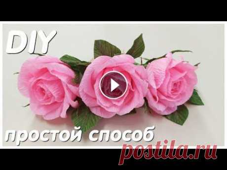 ⚫РОЗЫ ЗА ПАРУ МИНУ DIY Alesya Gor Розы из гофрированной бумаги.Corrugated Paper Roses. Всем привет! Меня зовут Алеся! В этом видео я покажу как сделать нежные и очень красивые розовые розы из гофрированной бумаги. В будущем эти цветы я с...