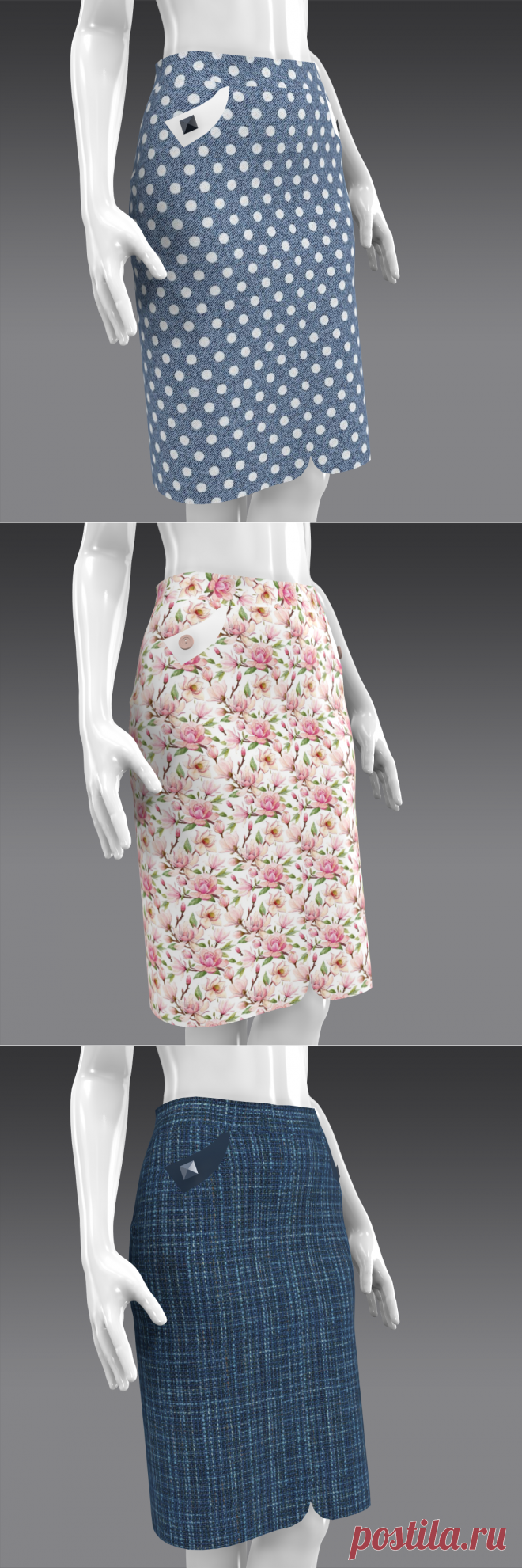 Прямая юбка с цельновыкроенным боковым швом - бесплатная выкройка и описание пошива | ✂ BuZA Style - бесплатные выкройки PDF | Яндекс Дзен