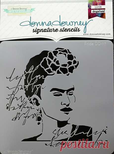 Donna Downey Stencils DD-117 Signature Stencils 8.5"X8.5"-Frida • $13.41 DONNA DOWNEY Stencils DD-117 Signature Stencils 8.5"X8.5"-Frida - $13.41. Thank you for visiting our ebay store! Get creative with fun and inspirational stencils by Donna downey. Available in a variety of designs they are perfect for home decor walls paper crafts fabrics and crafts. Available in a variety of designs each sold separately. This 9x12. 75 inch package contains one 8.5x8. 5 inch stencil. M...