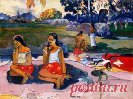 Священная весна - сбор пазла Paul Gauguin

Гоген вернулся из своего первого пребывания на Таити (1891-1893), чтобы провести почти два года в Париже, где он написал эту работу. Экзотический мир Океании покорил воображение художника своей гармонией человека и природы, тем, что он считал сохранением первобытной простоты. В этой работе запечатлены его воспоминания о Таити и романтические мечты о гармонии всего на земле. Таитянские девушки символизируют разные этапы в жизни. Юн...