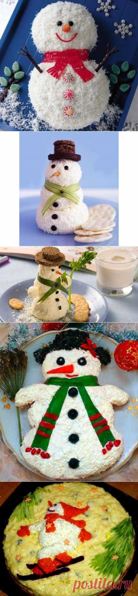Как съесть снеговика? Салаты и закуски к Новому году / Простые рецепты