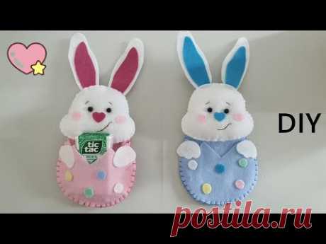 How to make a cute Bunny🐰 DIY Easter decorations , chocolats and candy Easy Sew Easter Bunny Craft