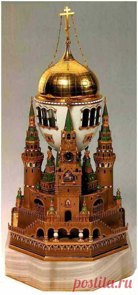 &quot;Moscow Kremlin Egg&quot; ~ 1906 | Diane Leahan приколол(а) это к доске Faberge Eggs, etc.
