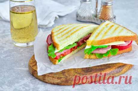 Сэндвич с ветчиной и сыром рецепт с фото пошагово - 1000.menu