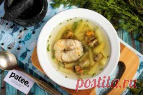 Рыбный суп из хека с мидиями