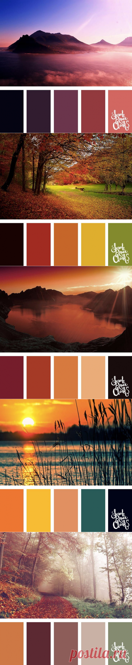 25 Color Palettes Inspired by Beautiful Landscapes | Inspiring color schemes by Sarah Renae Clark