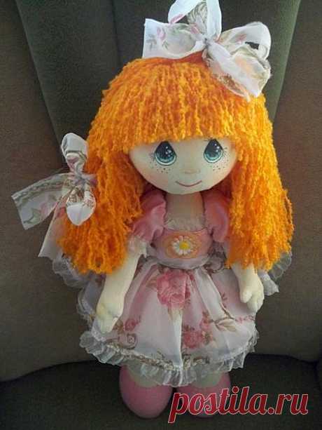 Текстильная кукла - сделал мастер Лидия Коробицына. Ярмарка мастеров, ручная работа.
