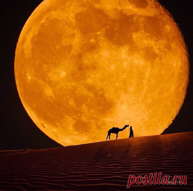 Луна и пустыня