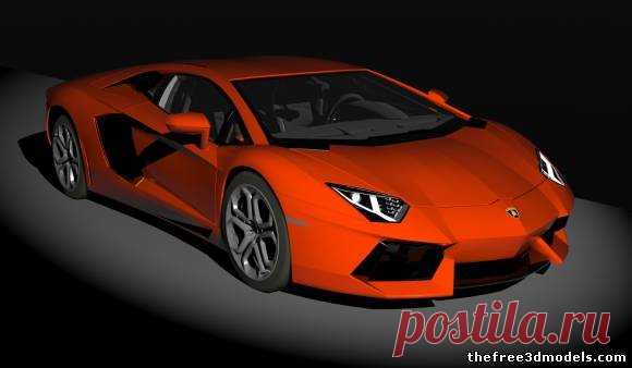 Lamborghini Aventador Free 3D Model - .obj .lwo - Free3D
