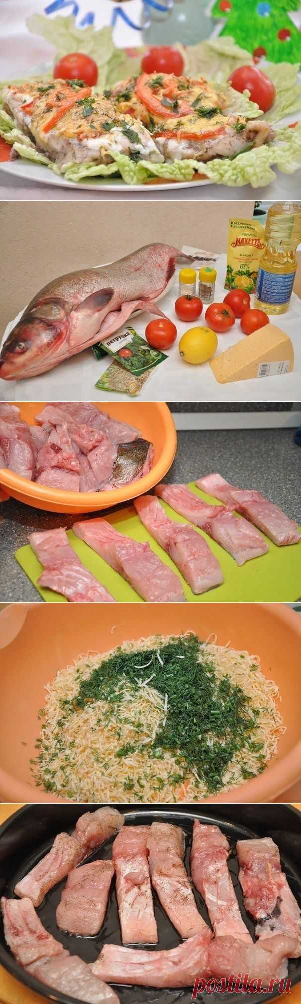 Как приготовить рыбка с сыром и помидорами - рецепт, ингридиенты и фотографии