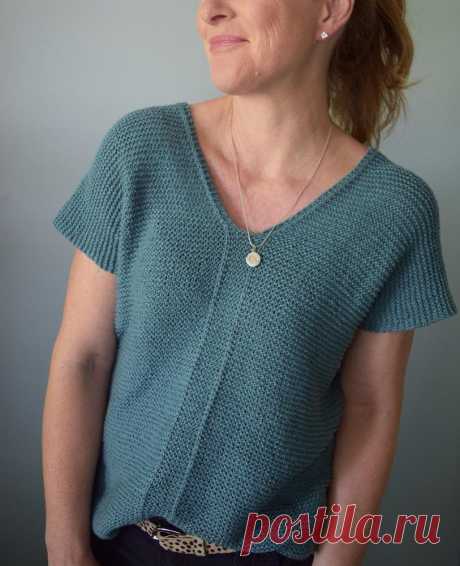 Double V Knitting pattern by Josée Paquin