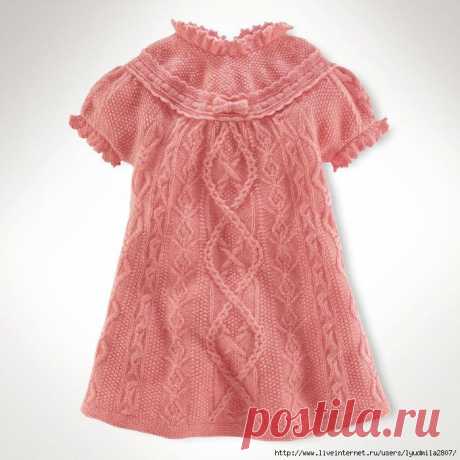 Розовый вереск - детское платье с Осинки.