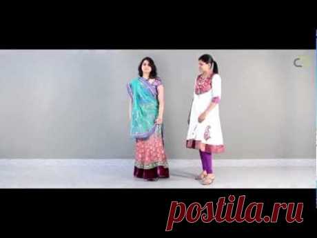 How to wear a lehenga Choli - YouTube