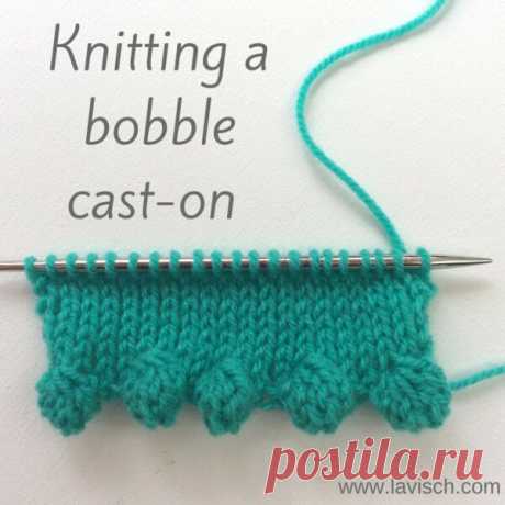 tutorial: knitting a bobble cast-on - La Visch Designs In the series of decorative ways to cast-on a knitting project, I present here the bobble cast-on method. A photo tutorial with step by step instructions!