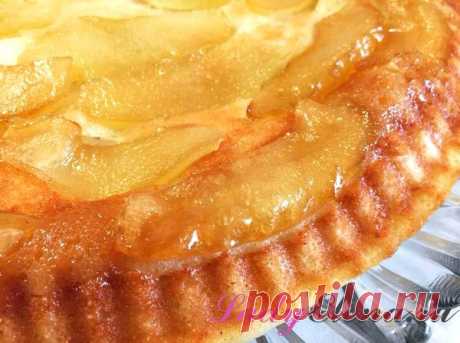 Рецепт творожного пирога с яблоками в карамели – фото рецепт