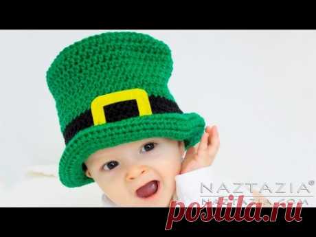 DIY Tutorial Irish Crochet Top Hat Baby Child Adult - St Patrick's Leprechaun | Pilgrim | Mad Hatter