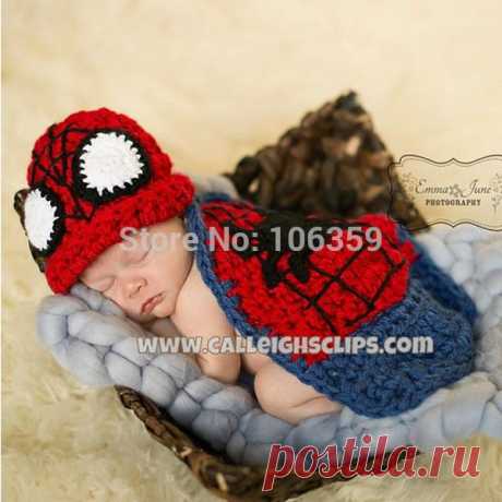 hat fur Picture - More Detailed Picture about Crochet Pattern Baby Boy Girl Spiderman Beanie Hat with Cape Newborn Photography Props Costume Knitted Baby Hat H119 Picture in Hats &amp; Caps from Sally Baby &amp; Kids Accessories Store | Aliexpress.com | Alibaba Group