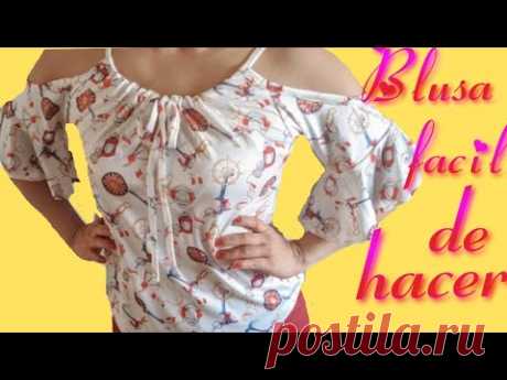 BLUSA FACIL DE HACER Y DE MODA