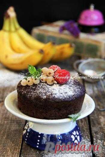 Бананово-шоколадный кекс в микроволновке - 8 пошаговых фото в рецепте
