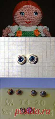Глазки из фотобумаги - Мордочка-глаза-волосы - Форум почитателей амигуруми (вязаной игрушки)