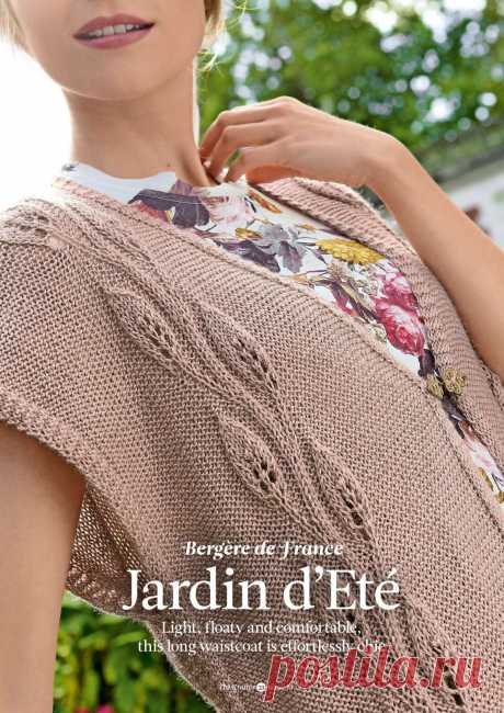 Вязание кардигана Jardin d'Ete, The Knitter 73..