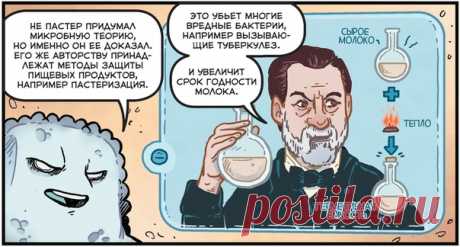 💬 Пастер, бактерии и пастеризация В конце 1850-х годов химик Луи Пастер пришел к выводу, что бактерии виновны в порче пищи. Он тщательно наблюдал за дрожжами и бактериями в вине. Дрожжи превращали виноград в вино, а из-за бактерий оно кисло и портилось. Это противоречило теории самозарождения болезней, в которую верили до появления теории микробов. Она утверждала, что вредители и болезни возникают в грязи, в том числе в гниющем мясе и воздухе, а не размножаются. Пастеру пришлось неоднократно…