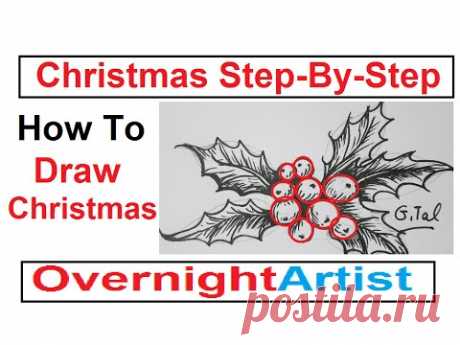 How To Draw Christmas - Card Ideas Step By Step