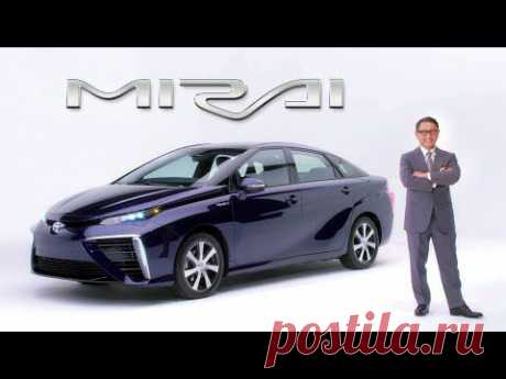Akio Toyoda introduces Toyota's &quot;Mirai&quot; Fuel Cell Sedan