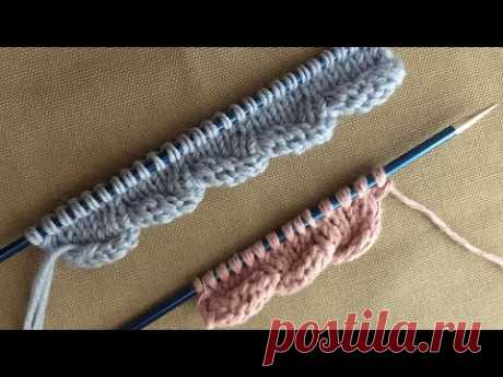 ВОЛНИСТАЯ КАЙМА СПИЦАМИ! knittingpatterns.