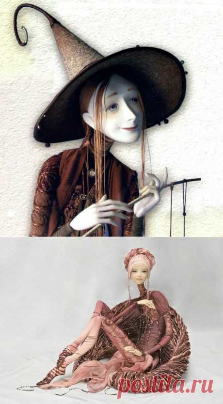 Арт-куклы из папье-маше