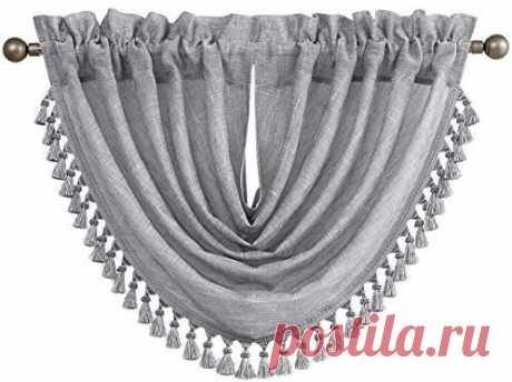 Price: (as of - Details) Single Valance Measured: 56"Wx38"L. Note: the picture displayed are three panels, the looks have layers and dimensional, you may