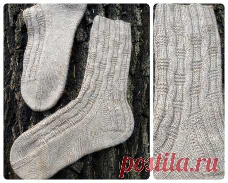 Узоры для носков спицами: 12 простых и красивых вариантов со схемами - Своими руками