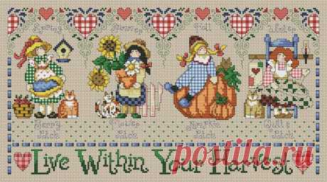 #cross_stitch_chart #cross_stitch_pattern #cross_stitch_pattern_converting #cross_stitch_chart_PDF #cross_stitch_chart_JPG #cross_stitch_chart_XSD #cross_stitch_pattern_rechart #seasons_cross_stich

Not long ago I found this rather old -1996 - pattern (or, better said, this pattern found me ).
While re-charting, I noticed some mistakes and corrected them, then created one-page and multi-page colorblocks/symbols pattern versions. I also wanted to know how this design will l...