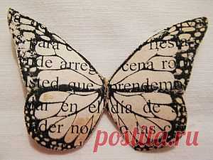 Винтажные бабочки из бумаги - Ярмарка Мастеров - ручная работа, handmade