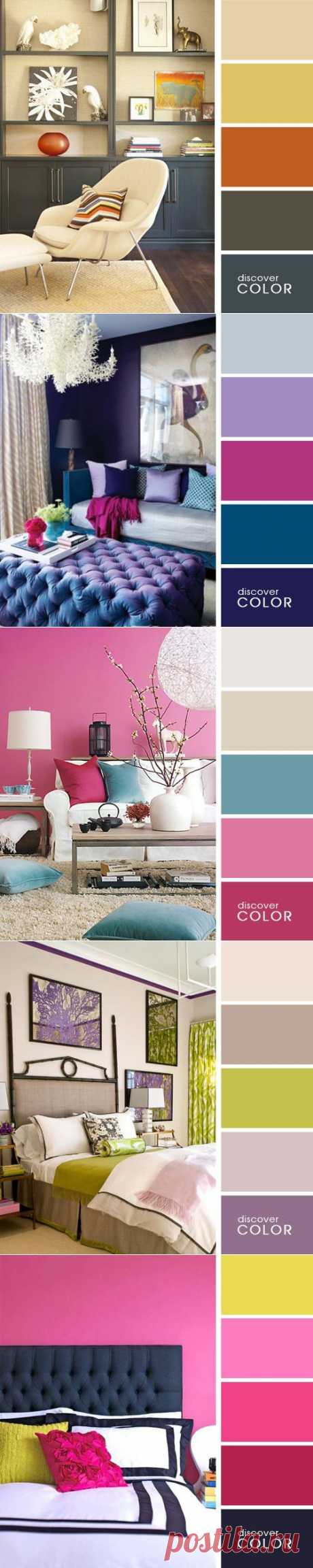 20 идеальных сочетаний цветов для дизайна интерьера | Мамам, женщинам, бабушкам и очень любознательным.