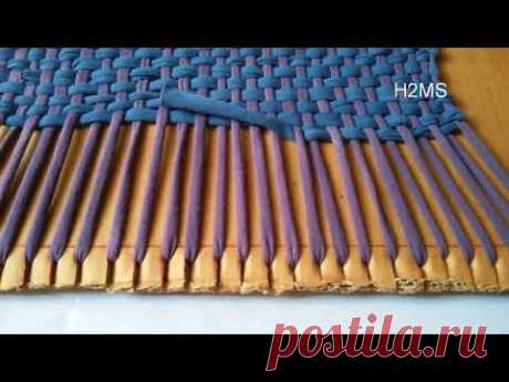 How to make simple doormat /rug at home,DIY Recycling ideas from old leggings ,kaise banaye door mat