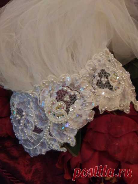 Vintage Ivory Bridal Super Bling Embellished Headpiece and - Etsy