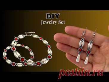 Beading patterns. DIY bracelet. DIY earrings. Beaded Jewelry. Beginners beading