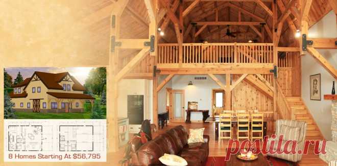 Wood & Horse Barn Homes | Garages Loft Living | Sand Creek Post & Beam