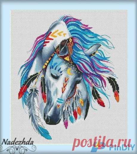 Indian Horse by Nadezhda Gavrilenkova  Edited by anniekins at 2019-8-23 02:02