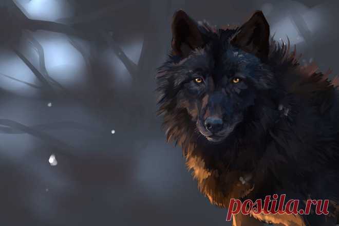 Download Black Wolf Raster Painting Wallpaper | Wallpapers.com Download Black Wolf Raster Painting wallpaper for your desktop, mobile phone and table. Multiple sizes available for all screen sizes. 100% Free and No Sign-Up Required.
