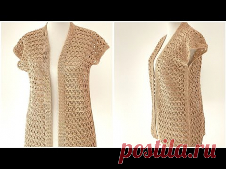 😲 Super Easy Crochet Women Sweater Top pattern