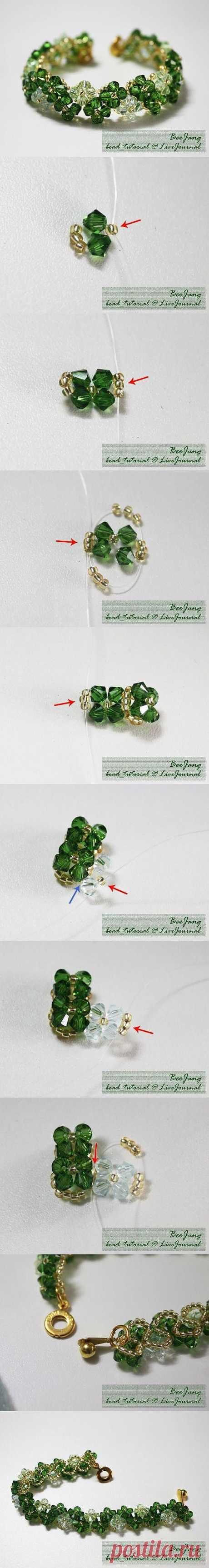 DIY Transparent Beads Bracelet DIY Transparent... / Handmade / Бижутерия своими руками / Pinme.ru / Natalia Kuzhanova