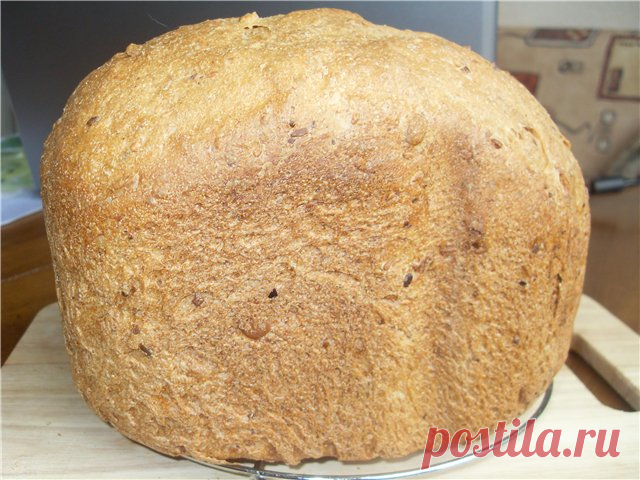 100% -ый цельнозерновой хлеб с семечками - ХЛЕБОПЕЧКА.РУ - рецепты, отзывы, инструкции