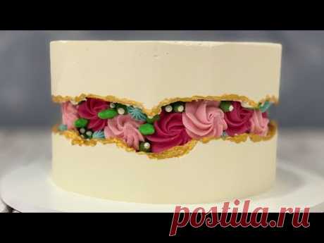 Fault Line Cake | Rosette Design